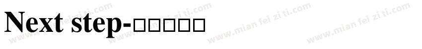 Next step字体转换